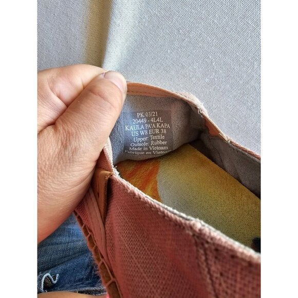 OLUKAI Kaula Pa'a Kapa Women's Espadrilles, Linen Slip-On Shoes with Lightweight - Picture 8 of 15